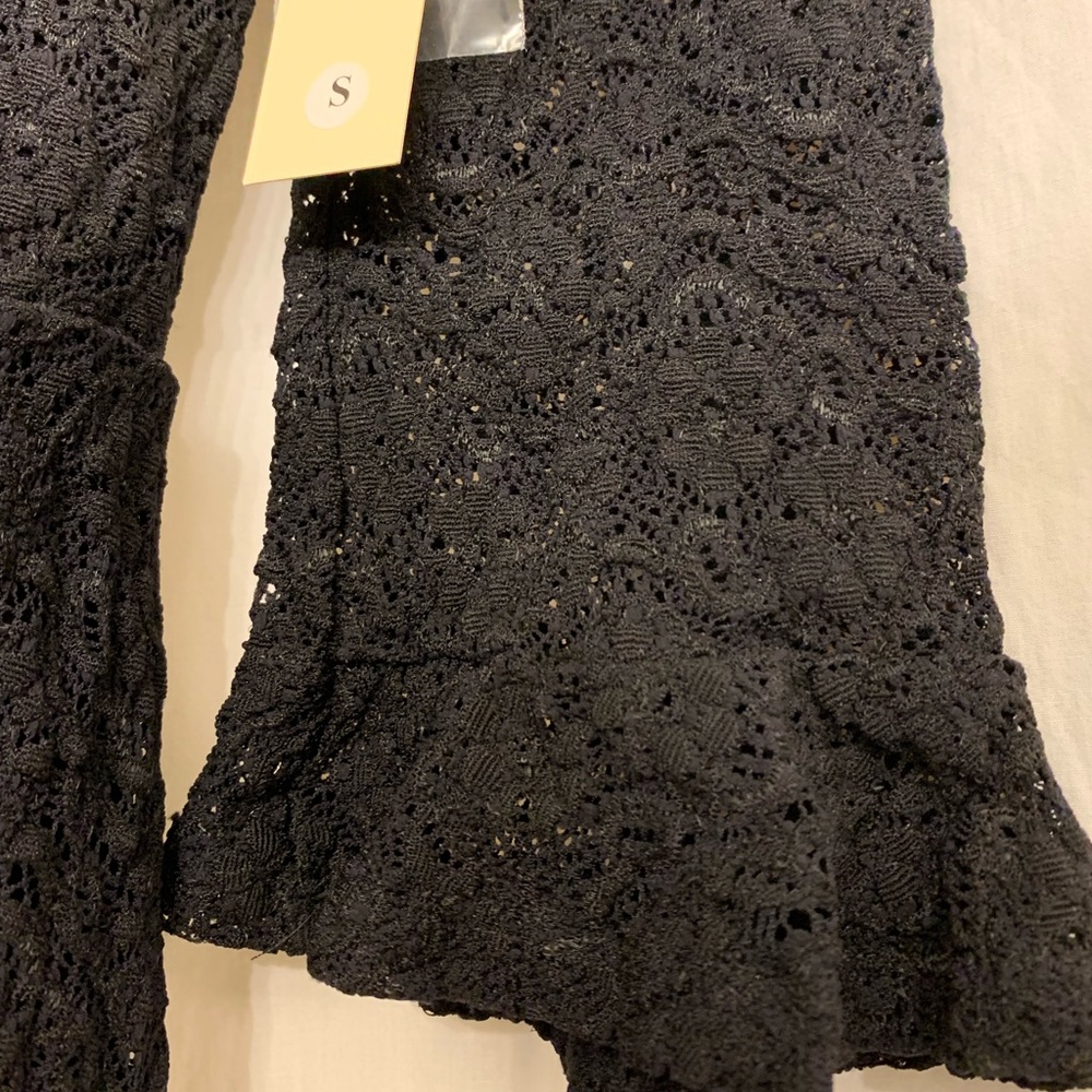 Anthropologie night cap black lace dress S - Picture 3 of 5